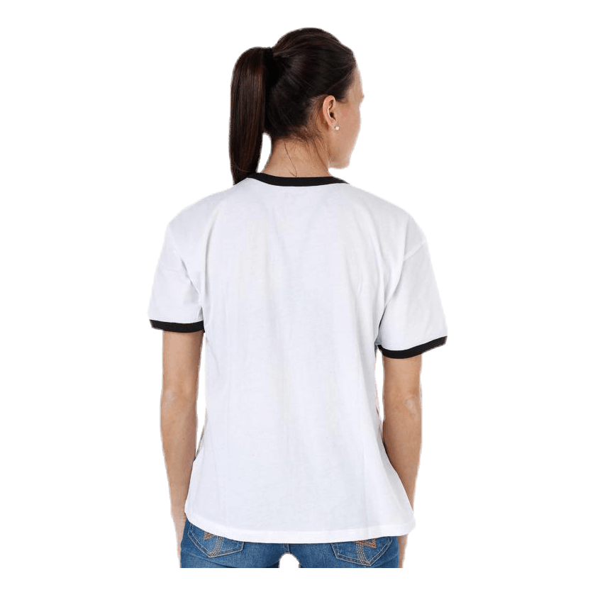 Carry My Board Ringer Tee White/Black