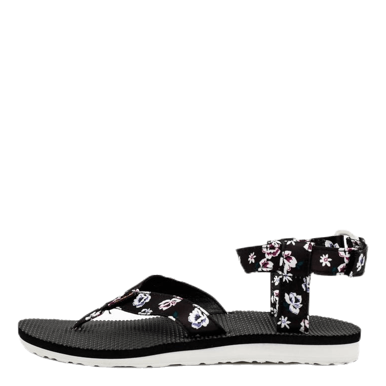 Original Sandal Floral Satin Patterned/Black