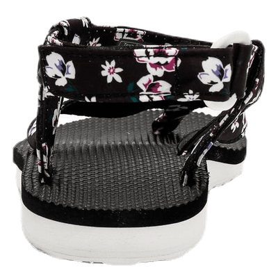 Original Sandal Floral Satin Patterned/Black