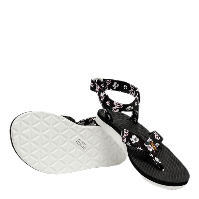 Original Sandal Floral Satin Patterned/Black