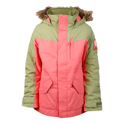 Girls Aubrey Parka Jacket Orange