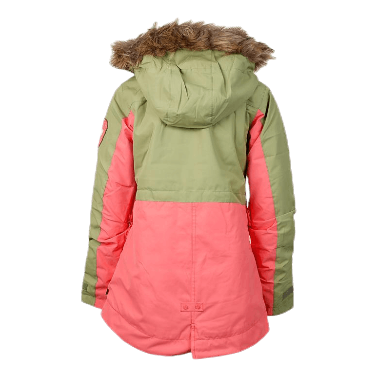 Girls Aubrey Parka Jacket Orange