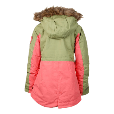 Girls Aubrey Parka Jacket Orange