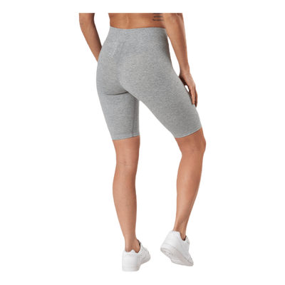 Sportswear Essential Women's Mid-Rise Bike Shorts DK GREY HEATHER/WHITE