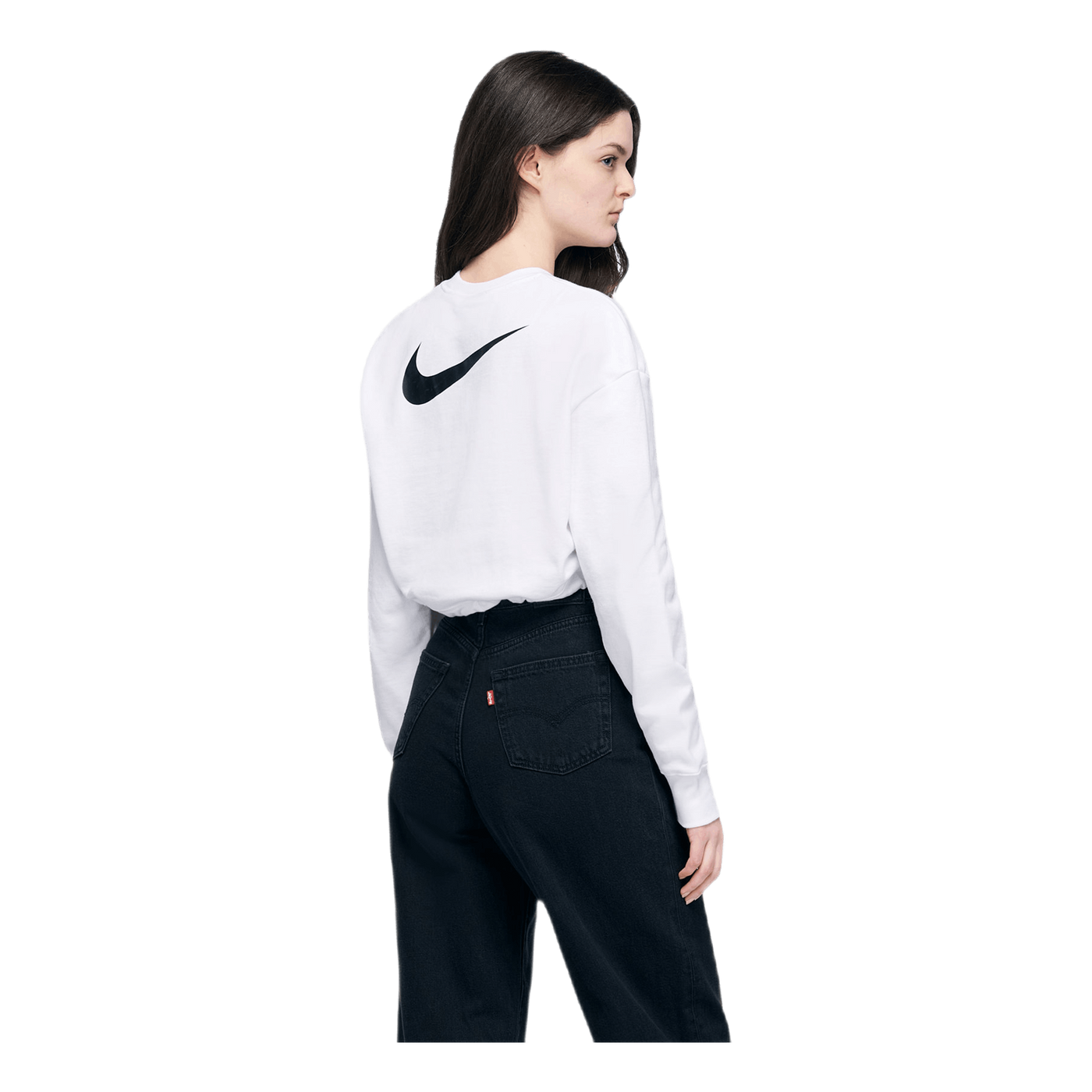 W Sportswear Swoosh Crew White