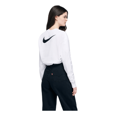 W Sportswear Swoosh Crew White