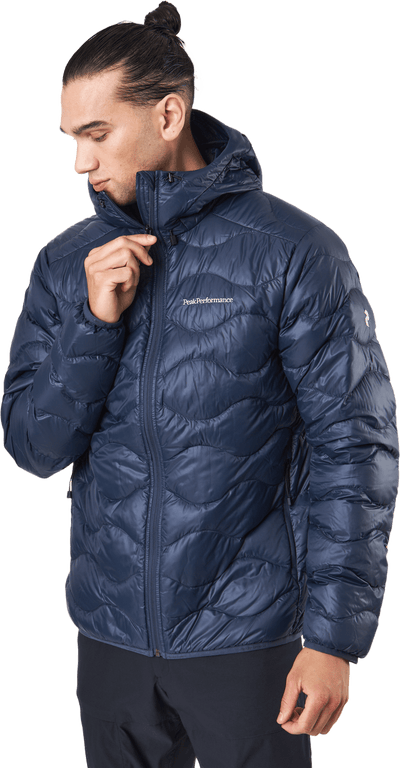 M Helium Down Hood Jacket Blue Shadow