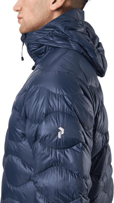 M Helium Down Hood Jacket Blue Shadow