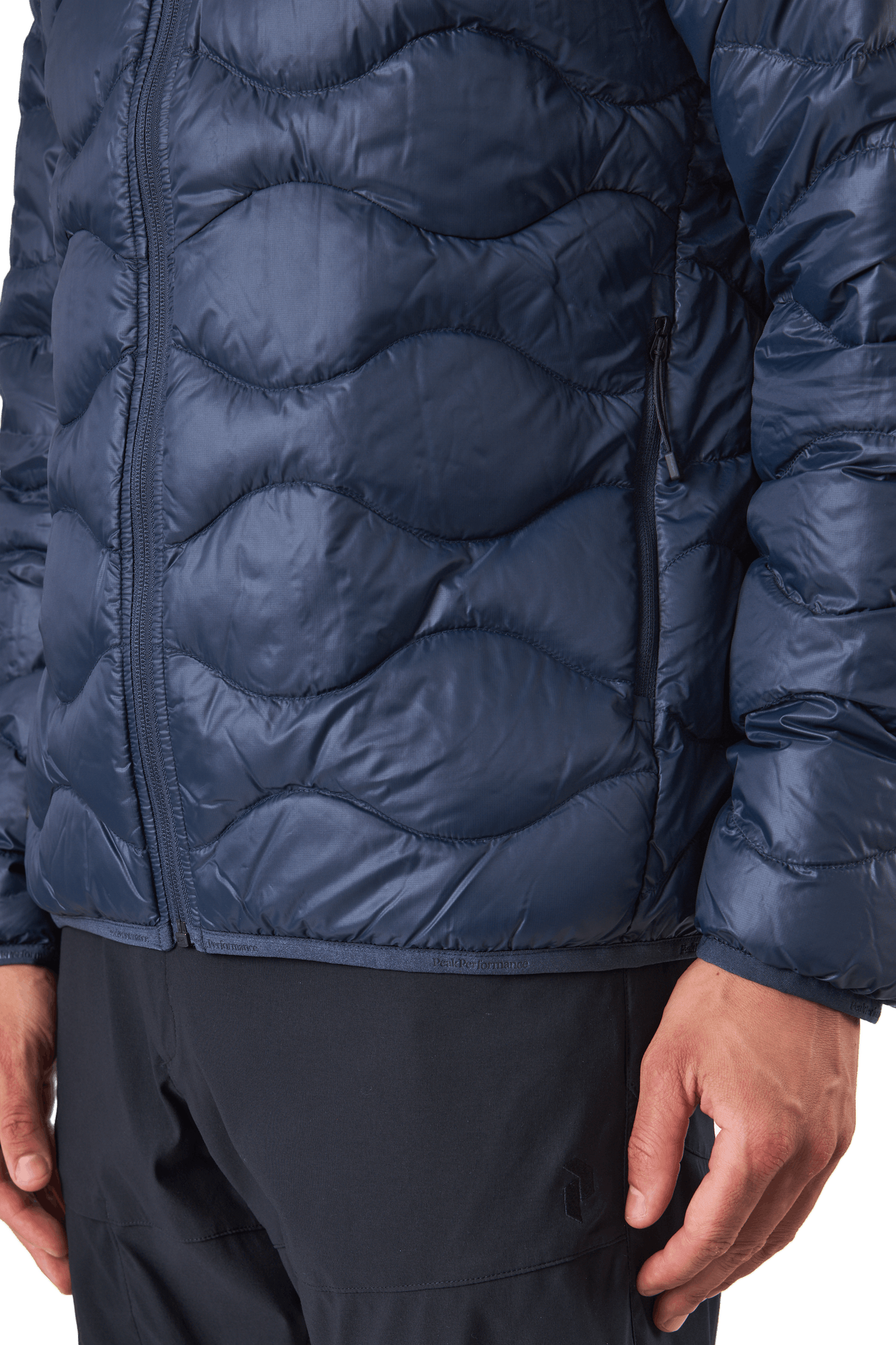 M Helium Down Hood Jacket Blue Shadow