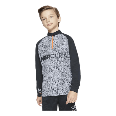 CR7 Dri-FIT Academy Half Zip Junior White/Black