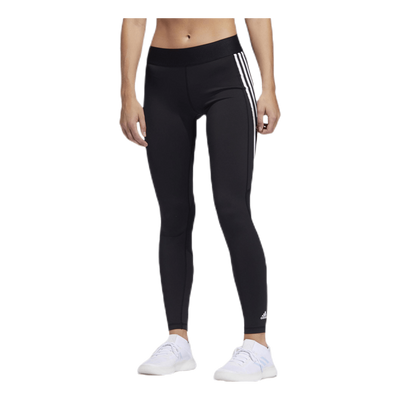 Alphaskin Sport 3 Stripe Long Tight Black / White