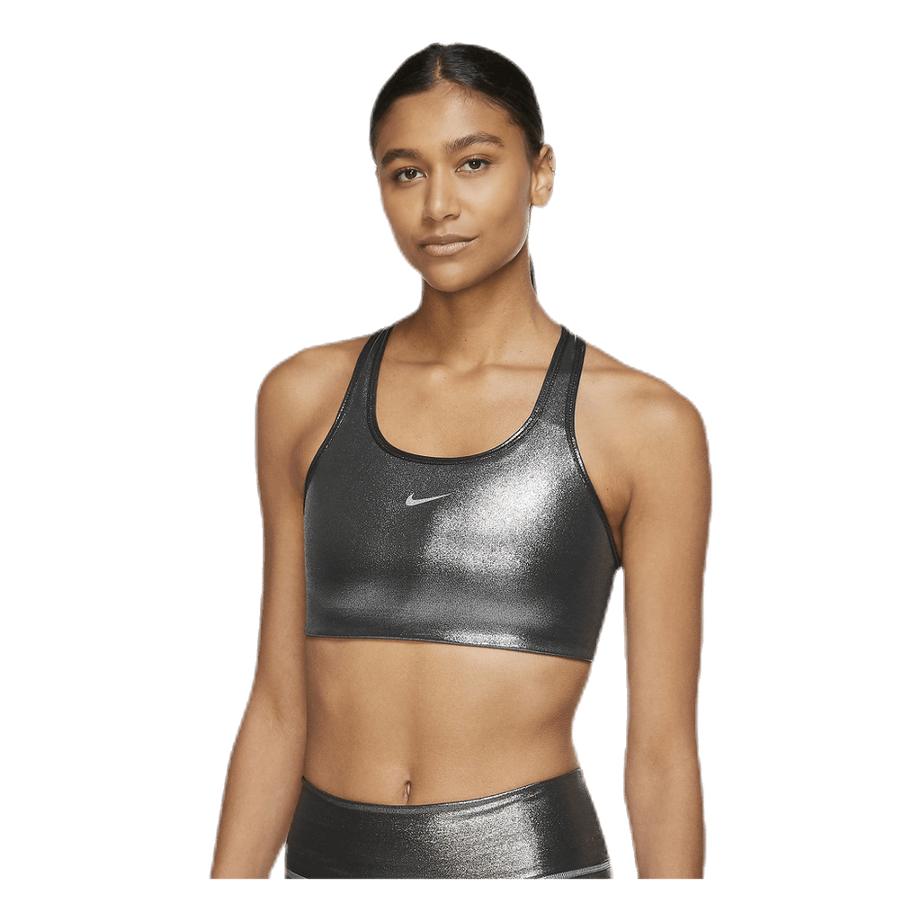 Swoosh Icon Clash Bra Black/Silver - Nike –