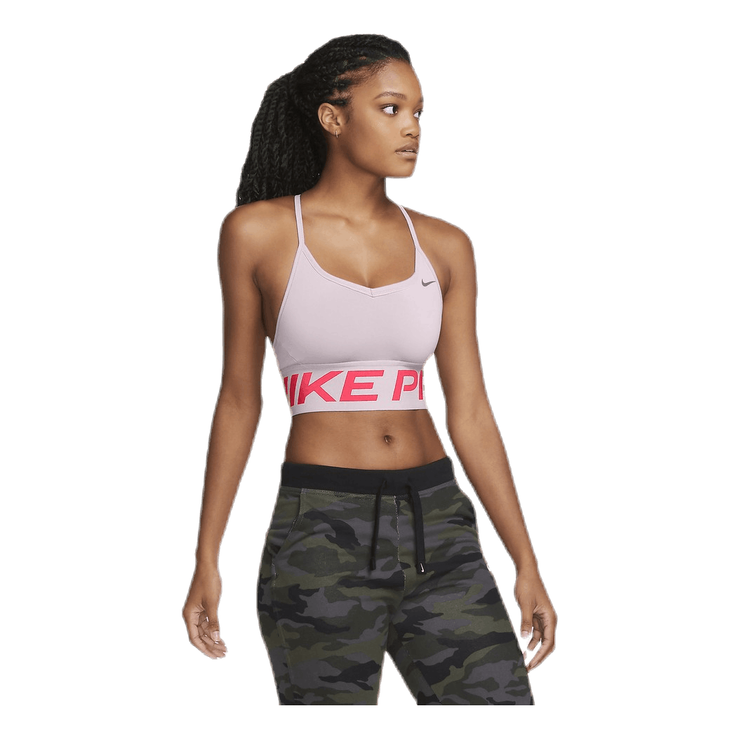 Nike Indy Pro Long Line Bra Silver/Red –