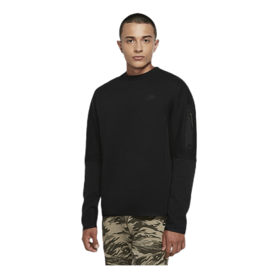 Sportswear Tech Fleece Men's Crew Sweatshirt BLACK/BLACK