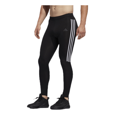 Adidas Run It Tight 3 Stripe Men Black / White