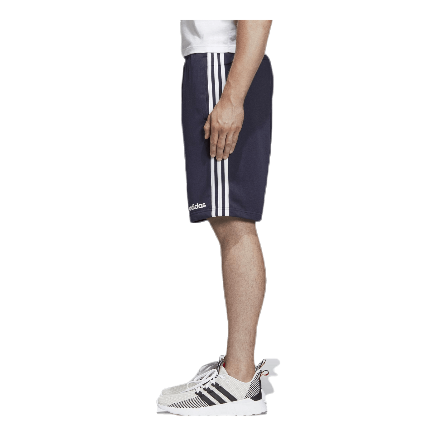 Essentials 3 Stripes Short French Terry Legend Ink