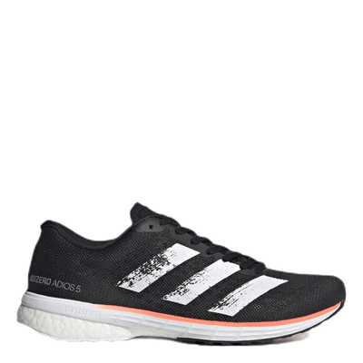 Adizero Adios 5 Shoes Core Black / Cloud White / Signal Coral