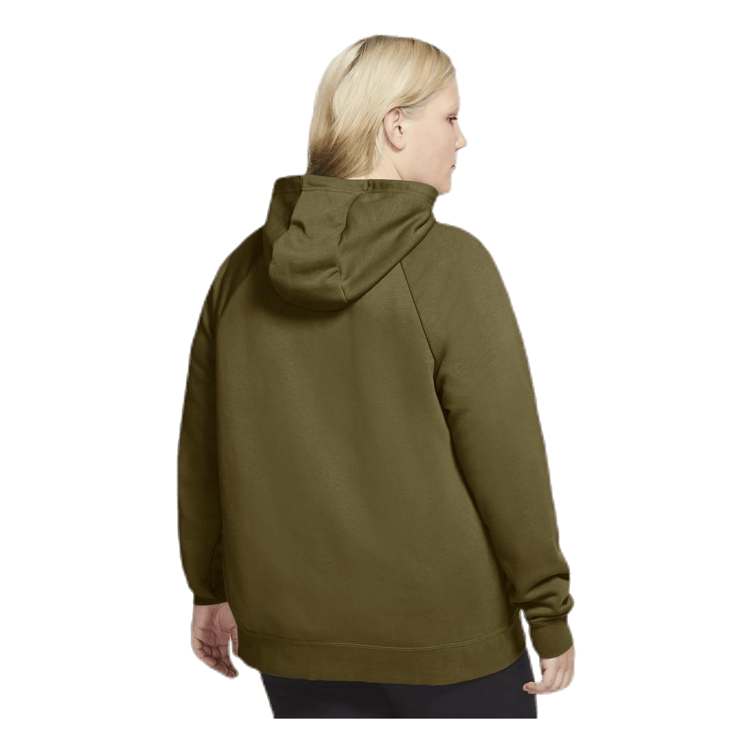 Essential Zip Hoodie Plus Green