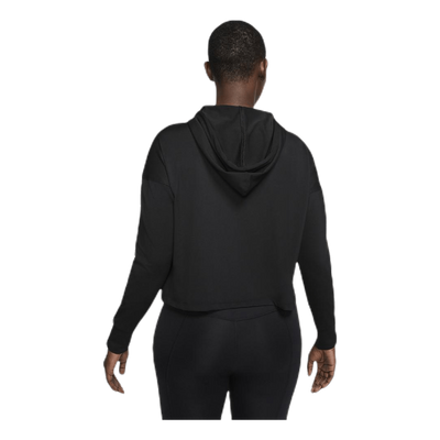 Yoga Jersey Crop Hoodie Black