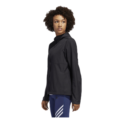 Adidas Own The Run Wind Jacket Hooded Women Black