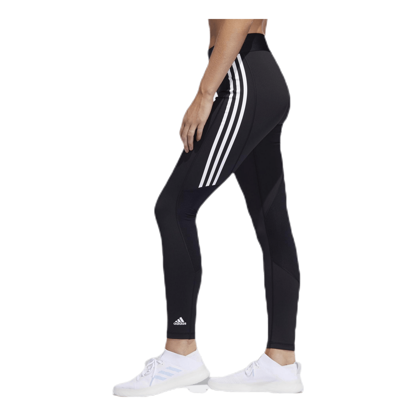 Alphaskin Sport 3 Stripe Long Tight Black / White