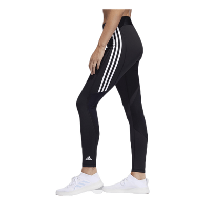 Alphaskin Sport 3 Stripe Long Tight Black / White