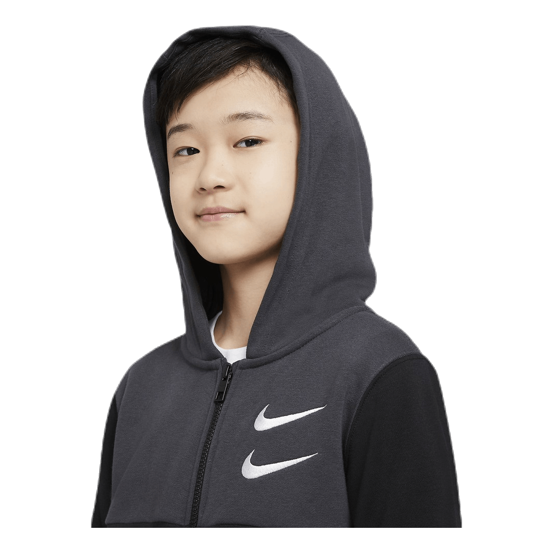 NSW Swoosh Zip Hoodie Junior Black/Grey