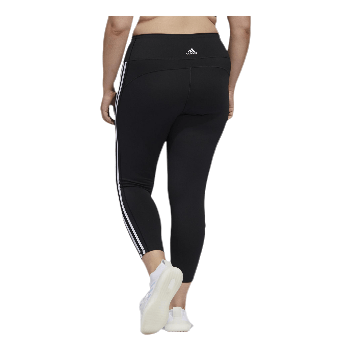 Believe This 2.0 3 Stripe 7/8 Tight Plus Size Black / White