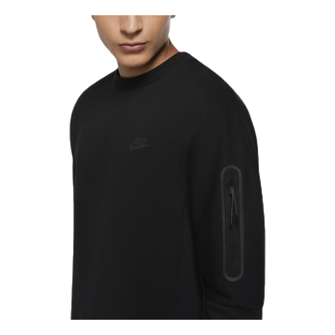 Sportswear Tech Fleece Men's Crew Sweatshirt BLACK/BLACK