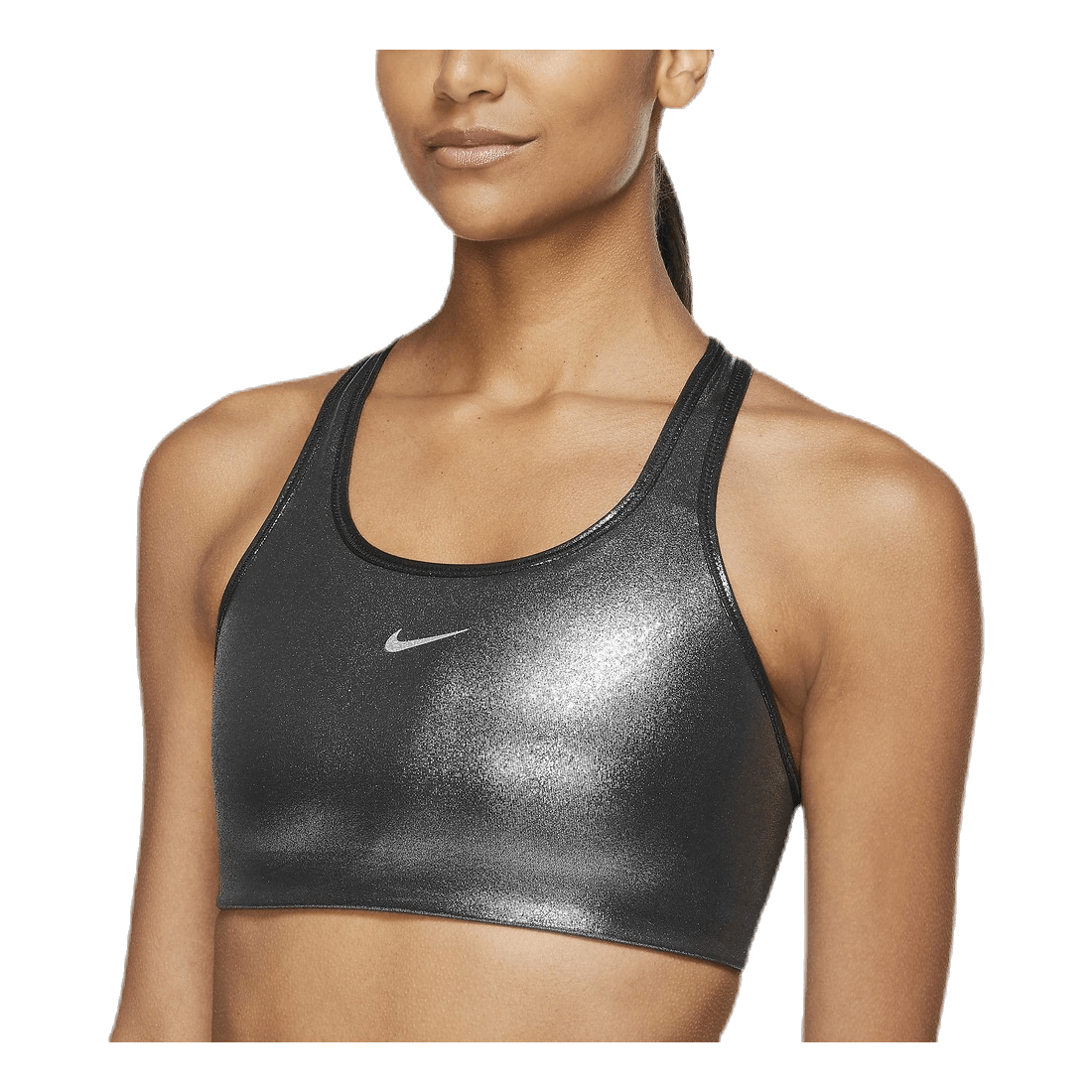 Swoosh Icon Clash Bra Black/Silver