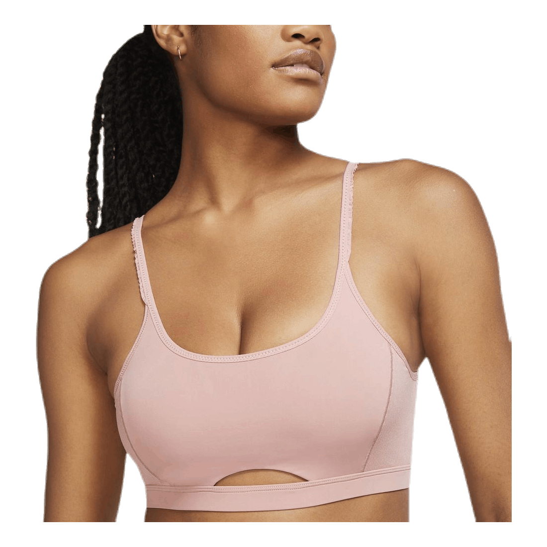 Indy Luxe Yoga Bra Novelty Pink/Beige - Nike –