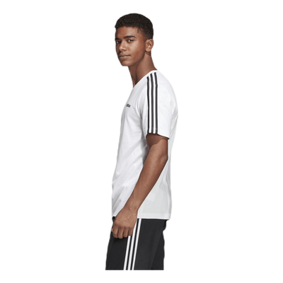 Essentials 3 Stripes T-Shirt White / Black