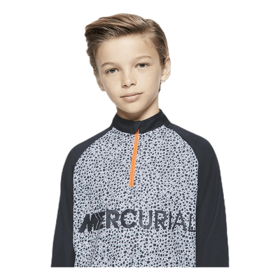 CR7 Dri-FIT Academy Half Zip Junior White/Black