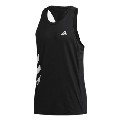 Own The Run Singlet 3S Black