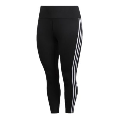 Believe This 2.0 3 Stripe 7/8 Tight Plus Size Black / White