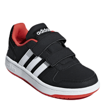 Hoops 2.0 Shoes Core Black / Cloud White / Hi-Res Red