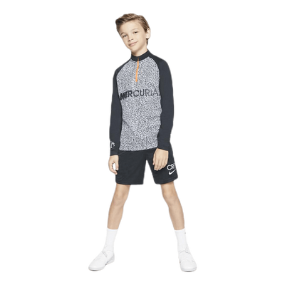 CR7 Dri-FIT Academy Half Zip Junior White/Black