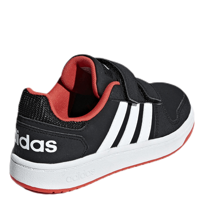 Hoops 2.0 Shoes Core Black / Cloud White / Hi-Res Red