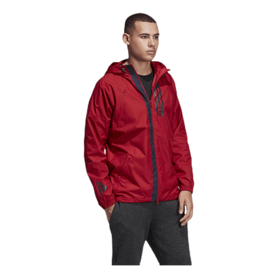 Wind Jacket Lined Red