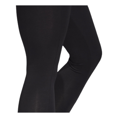 W Stacked Logo Cotton Tights Black / White