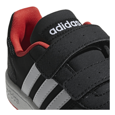 Hoops 2.0 Shoes Core Black / Cloud White / Hi-Res Red