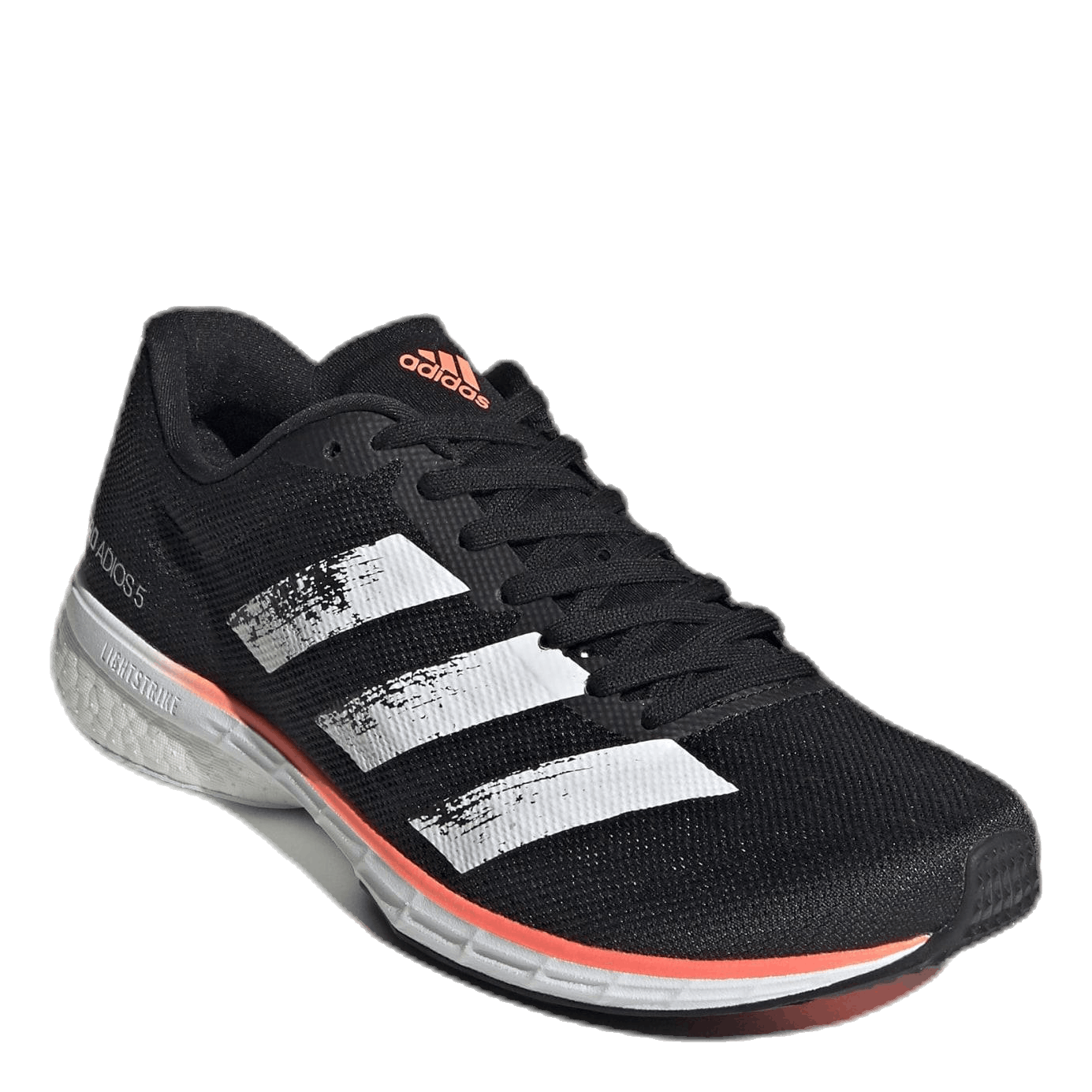 Adizero Adios 5 Shoes Core Black / Cloud White / Signal Coral