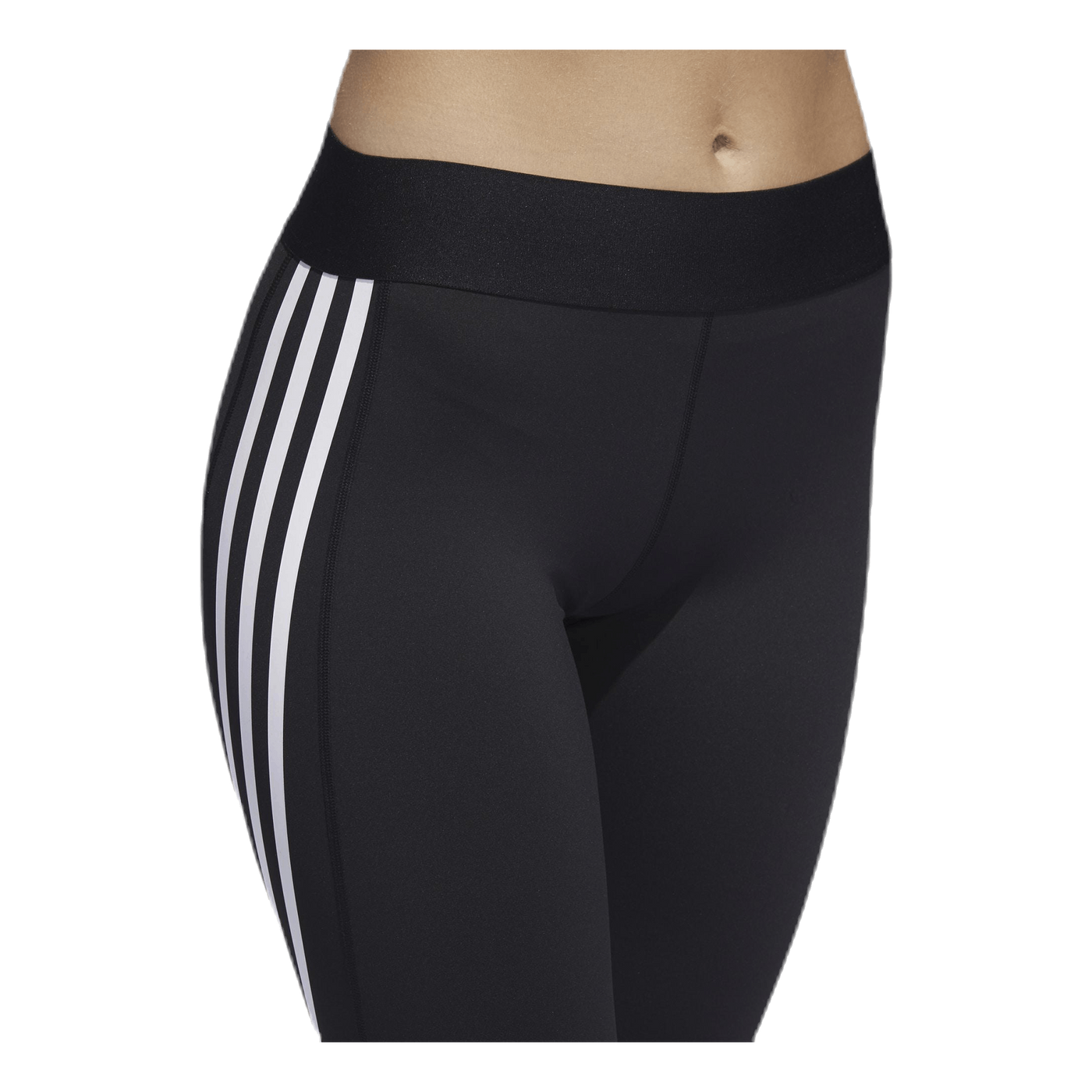 Alphaskin Sport 3 Stripe Long Tight Black / White