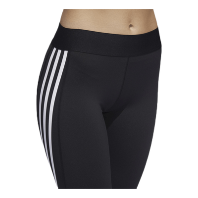 Alphaskin Sport 3 Stripe Long Tight Black / White