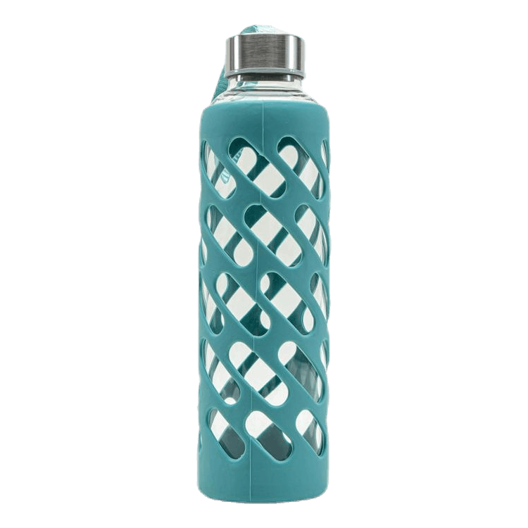 Sure Grip Glass Water Bottle Viridian Blue