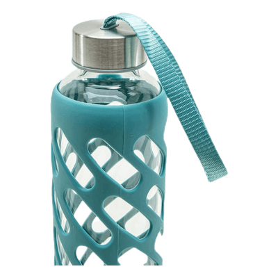 Sure Grip Glass Water Bottle Viridian Blue