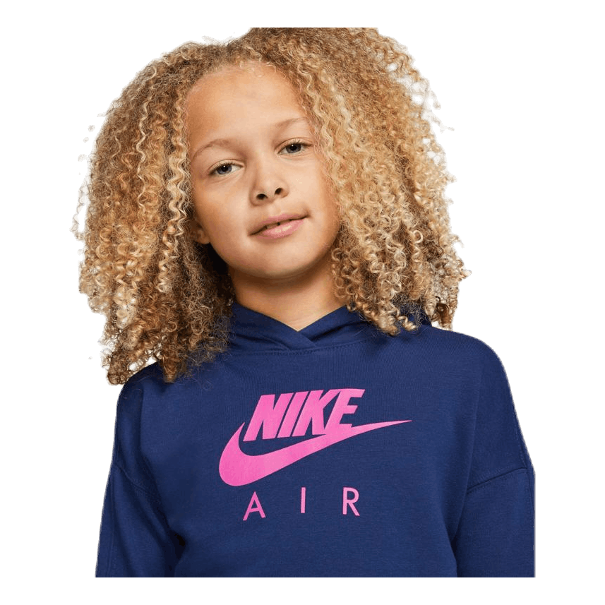 Air Crop Hoodie Junior Blue/Pink