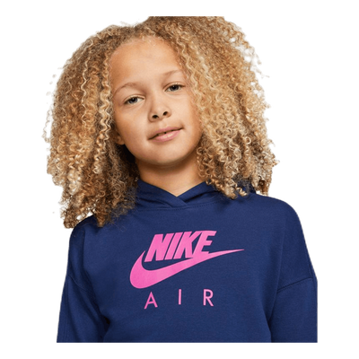 Air Crop Hoodie Junior Blue/Pink