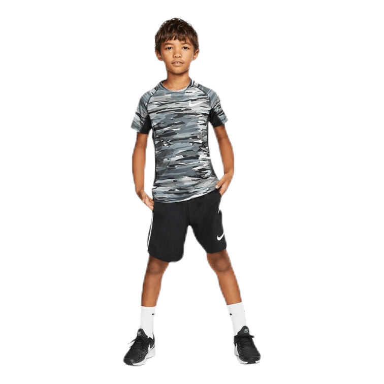 Junior Pro Fitted Camo Black