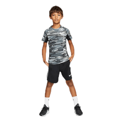 Junior Pro Fitted Camo Black